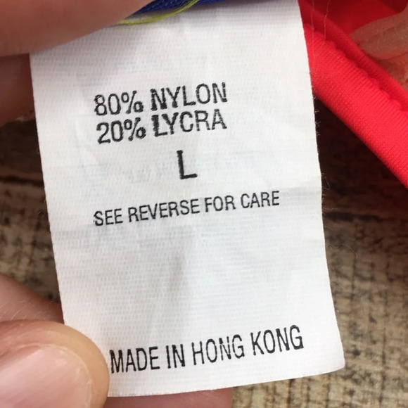 Bare Assets Coral Pineapple Halter Bikini Top Womens Large Padded Swimwear - Picture 8 of 11